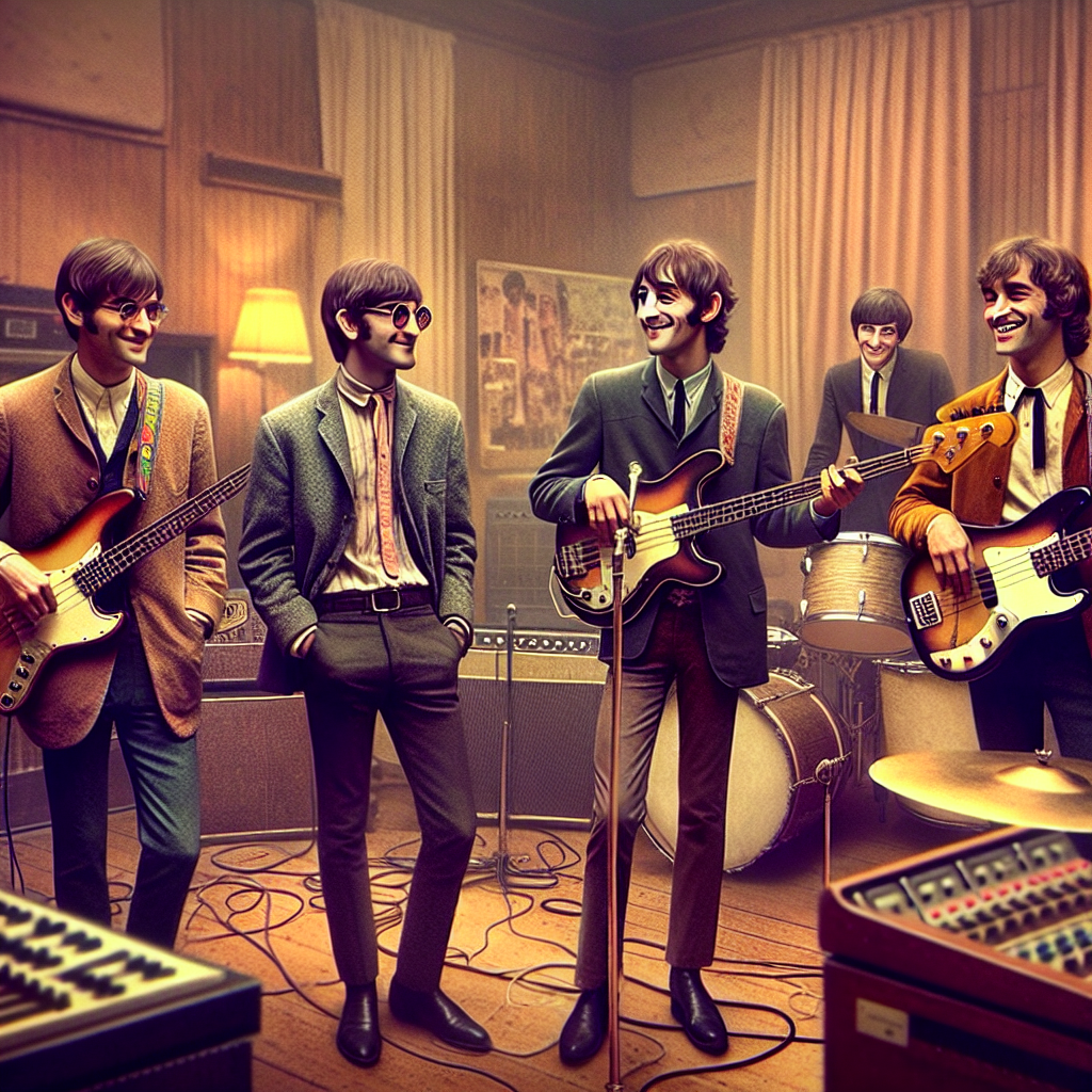 The Legendary Beatles Members: John Lennon, Paul McCartney, George Harrison, and Ringo Starr